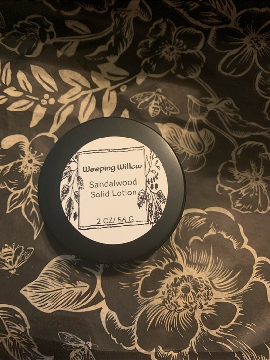 Weeping Willow Other - Sandalwood Solid Lotion - Black